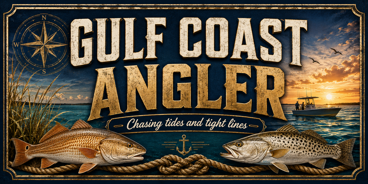 Gulf Coast Angler — supplied decorative license plate artwork