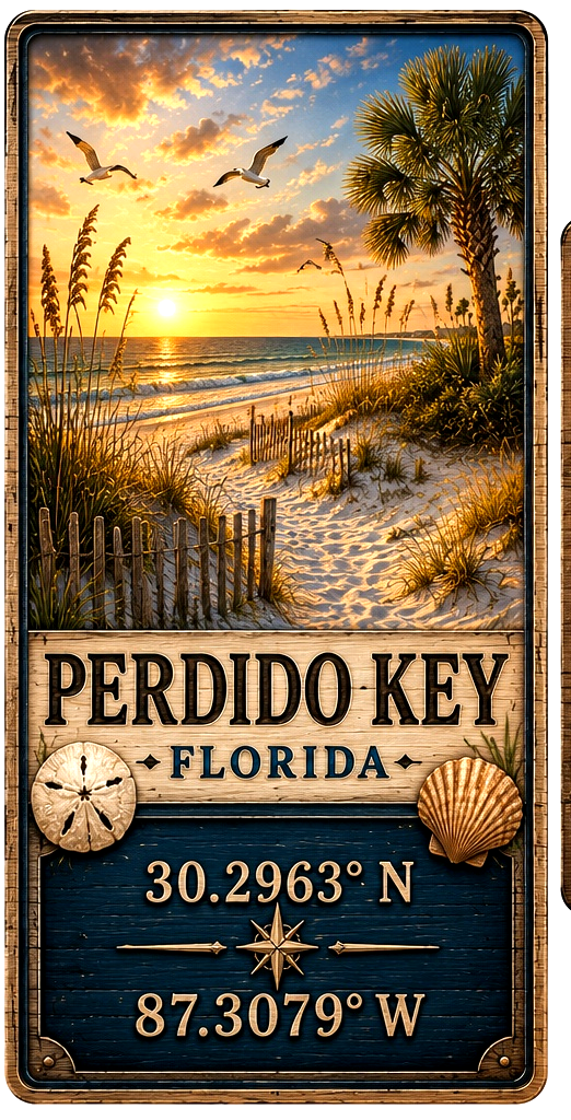 Perdido Key Florida design artwork