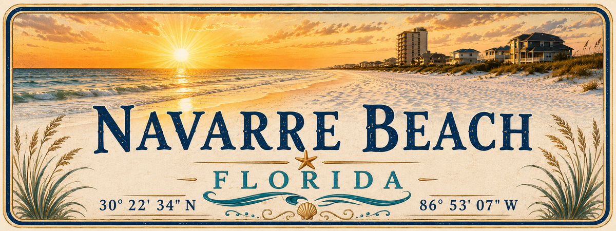 Navarre Beach Florida design artwork