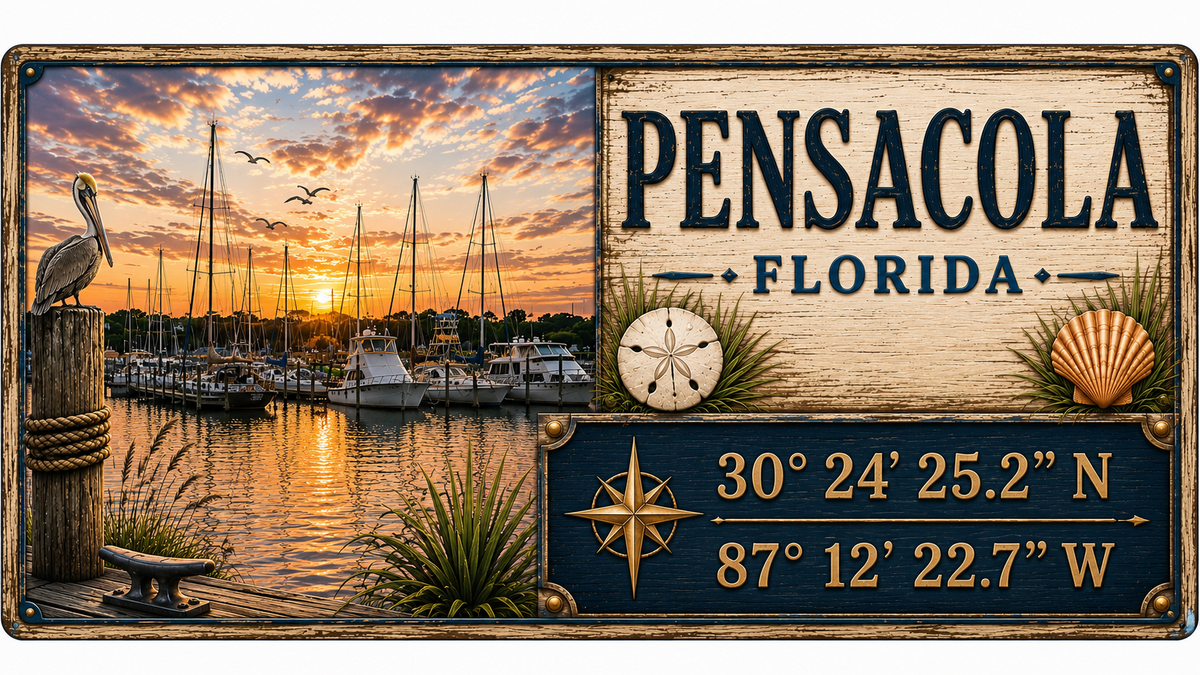 Pensacola Florida design artwork