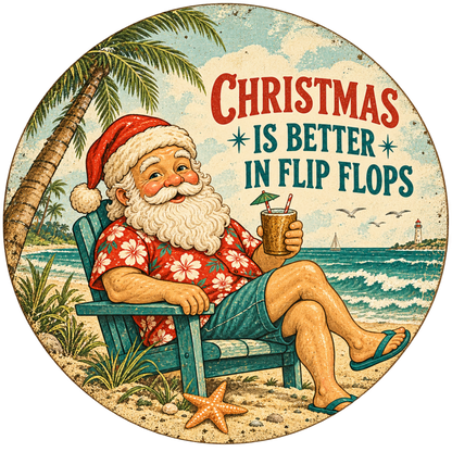 Christmas Is Better in Flip Flops — design option for your gift box
