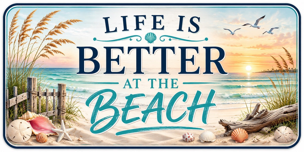 Life Is Better at the Beach — design artwork