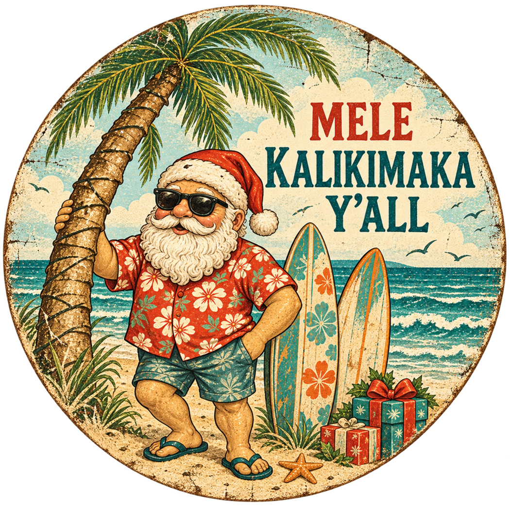 Mele Kalikimaka Y’all — design option for your gift box