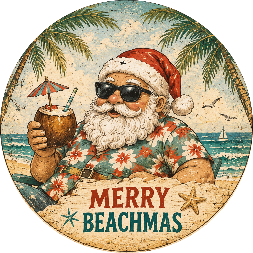 Merry Beachmas — design option for your gift box