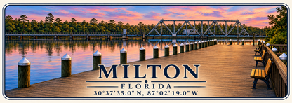 Milton Florida Closed Railroad Bridge design artwork