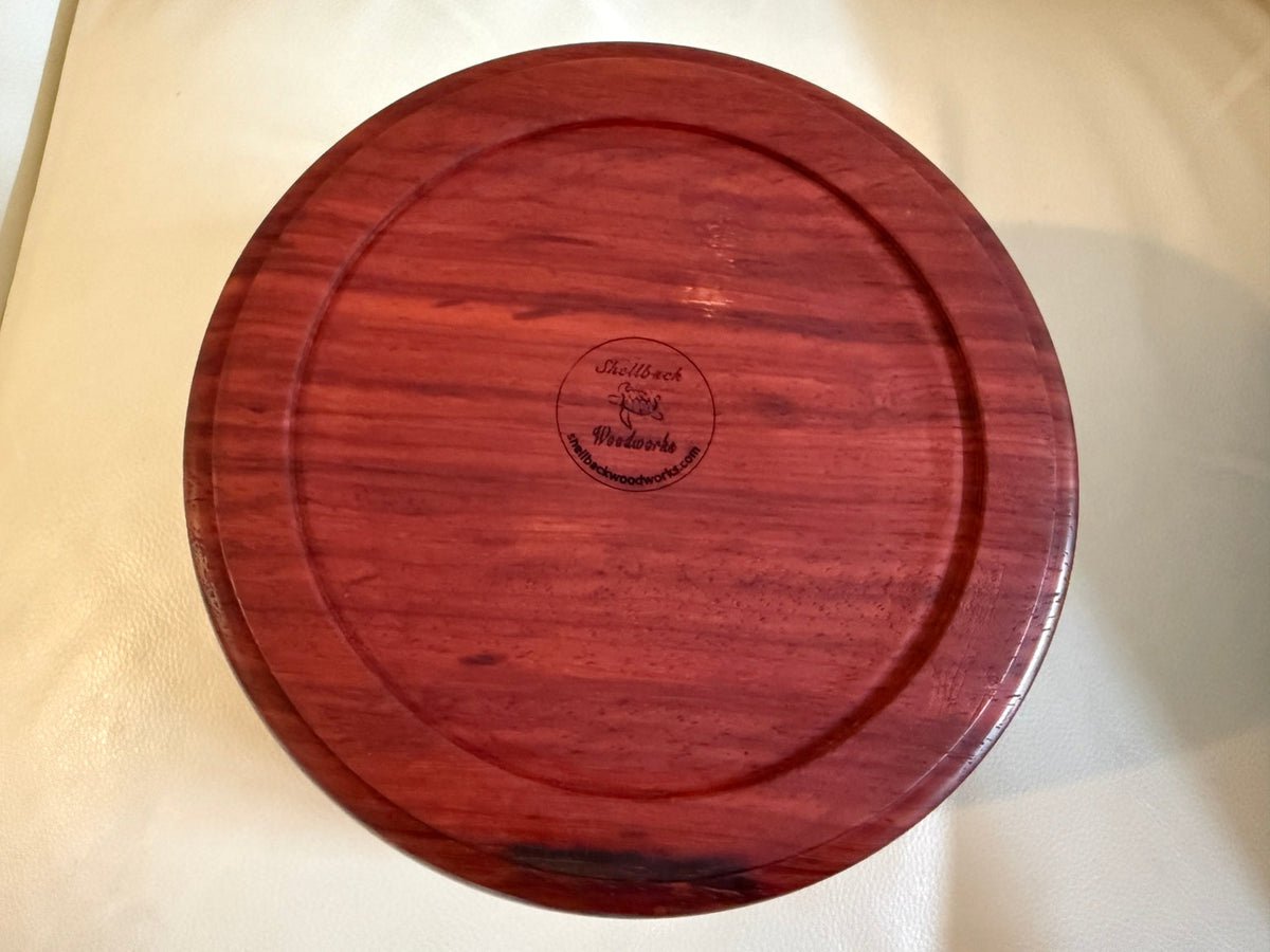 Bowl underside with Shellback Woodworks maker's mark
