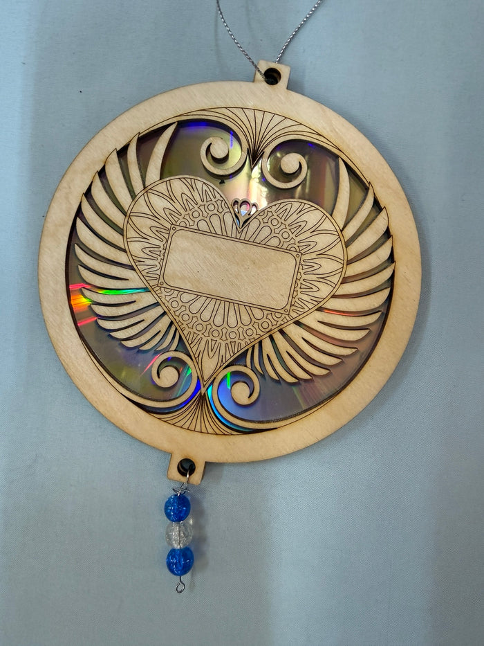 Personalized Winged Heart