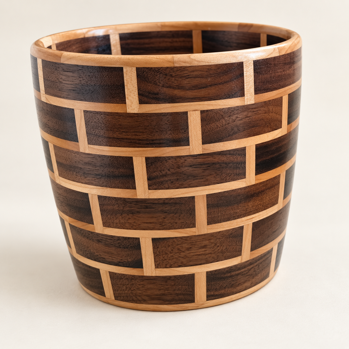 Walnut & Maple Vase — Shellback Woodworks